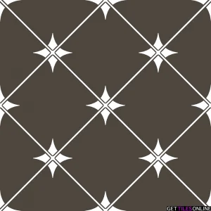 Lily Moroccan Style Encaustic Look Porcelain Tile pattern