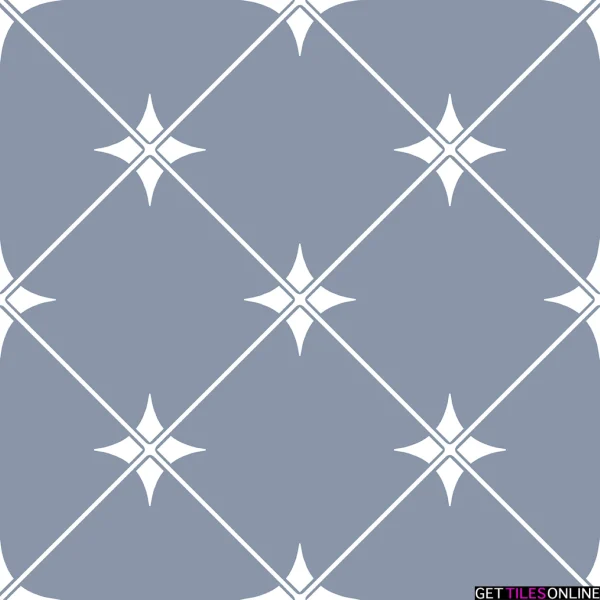 Lily Moroccan Style Encaustic Look Porcelain Tile pattern