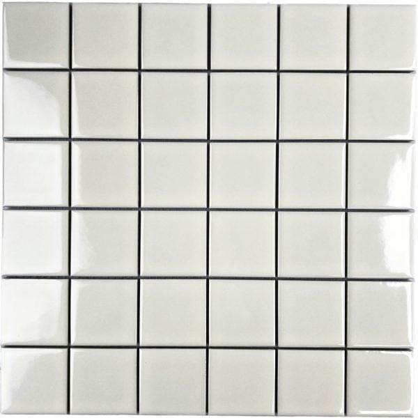 Square Fog Grey Gloss 48x48 Mosaic Tile (Code:02767)